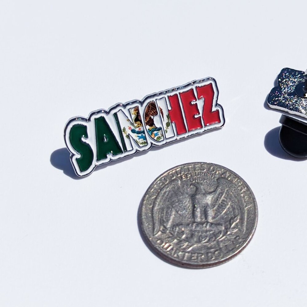 Pin Sanchez Pin for Caps Clothing Enamel Badge Mexican Flag Pin Sanchez Mex Flag